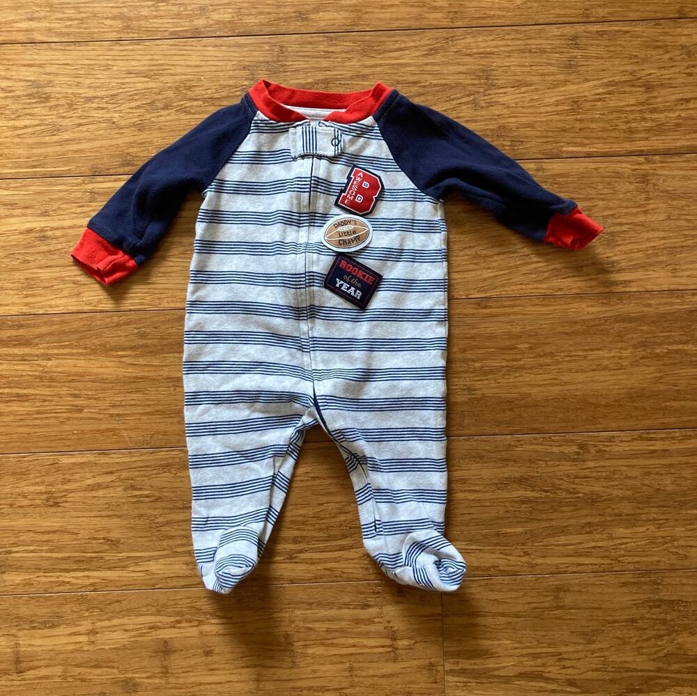 Koala Baby Daddy's Little Champ Footy Pajamas, Size 0-3M